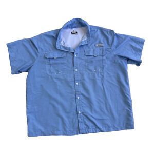 Habit Men’s 3XL Blue Check Short Sleeve Button-Up Shirt